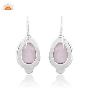 Pendientes Colgantes de Plata de Ley 925 con Ópalo Aurora Blanco, Joyería Personalizada con Baño de Oro Vermeil, Más Vendidos - Product Image 2