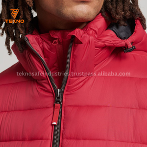 2025, chaqueta acolchada ligera personalizada de alta calidad para hombre, pluma cálida, diseño de burbujas de invierno, Material de tela, servicio OEM - Product Image 5