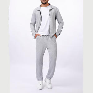 Mode à la mode hommes survêtement élégant deux pièces tenue de sport pour la gymnastique Jogging formation et usage décontracté - Product Image 6