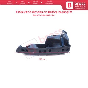 Support de fixation de pare-chocs avant droit BSP1250-2 pour Symbol Thalia MK2 LU 2008-2012 8200699911 Bross Auto Parts - Product Image 2