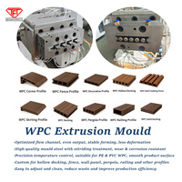 Ligne d'extrusion de profilés en bois-plastique PE WPC, machine d'extrusion pour la fabrication de terrasses, de sols et de clôtures en composite pour l'extérieur