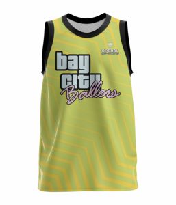 Maillot de basketball en polyester 100 % de haute qualité, respirant, imprimé par transfert thermique, personnalisable avec le nom de l'équipe, vente en gros OEM - Product Image 2