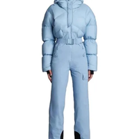 Meilleur prix - Vêtements de ski d'hiver pour femmes - Imperméables, coupe-vent, respirants, anti-déchirures - Taille plus grande - Fermeture éclair personnalisée