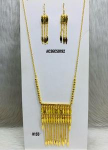 ชุด chik พร้อมต่างหูชุบทองสำหรับผู้หญิงทุกประเภทดีไซน์ล่าสุดมีดีไซน์ทันสมัย - Product Image 1