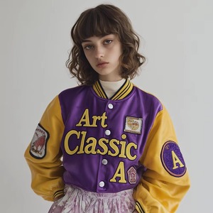 Personnalisable Vintage Laine Varsity Veste pour Hommes Rétro Streetwear Chenille Broderie Avant Lettre Motif Personnalisable Logo - Product Image 6