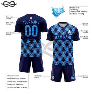 Conjunto de camiseta de fútbol para niños al por mayor, camiseta de fútbol para niños, uniforme de fútbol de secado rápido, uniforme de fútbol transpirable para niños - Product Image 4