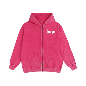 Vente en gros 2025 nouveau Oem 100% coton blanc épais coton luxe fermeture éclair sweats à capuche veste à capuche mode blanc plaine hommes Zip sweats à capuche - Product Image 3