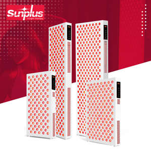 Panel de Terapia de Luz Roja Horizontal de Grado Médico SunPlus, Uso Profesional y Comercial, 4 Longitudes de Onda con Soporte - Product Image 1