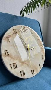 RÉSUMÉ Résine Époxy Horloge Murale Résine Époxy Salon meilleur qulatiye Meubles Décor À La Maison Horloge Murale Personnalisé meilleur - Product Image 4