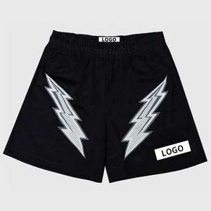 Pantalones cortos de baloncesto para entrenamiento de diseñador de malla doble sublimada con gráfico de béisbol personalizado para hombre - Product Image 2