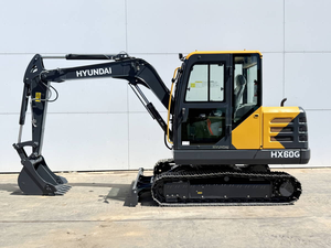Mini-excavatrice sur chenilles de 6 tonnes HX60G, pelle compacte avec godet de 0,23 m³ pour la construction, à vendre - Product Image 1