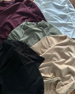 Camiseta en blanco Marca personalizada Camiseta estampada de algodón de alta calidad Camisetas lisas al por mayor - Product Image 4