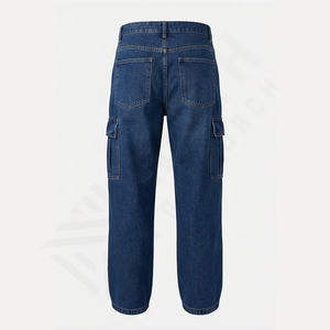 Jeans Baggy Respirants de Haute Qualité pour Hommes Nouvelle Mode Dernières Tendances Style Urbain Hip Hop Inspiré Pantalons en Denim en Gros - Product Image 2