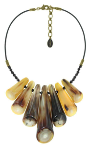 Collar con Colgante de Cuerno Natural de Diseño Clásico al por Mayor, Pendientes, Cadenas de Perlas y Diamantes de saniya handicraft - Product Image 3