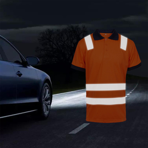 เสื้อโปโลแขนสั้นสะท้อนแสง, เสื้อนิรภัยวัสดุผ้าสะท้อนแสง - Product Image 4