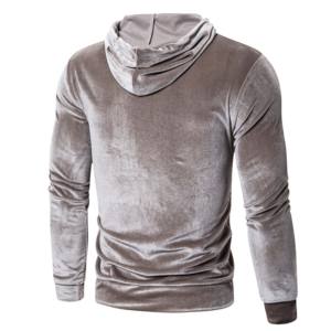Sudaderas con capucha de terciopelo para hombre superventas, Jersey cómodo de terciopelo personalizado grueso de peso pesado, sudaderas con capucha de tendencia con logotipo bordado para hombre - Product Image 2
