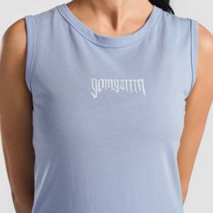 For AXE <b>One</b> Size Light Blue Gym Tank <b>Top</b> Comfortable Breathable Knitted Fabric Custom Logo Casual Lace 3D Tie Dye for Yoga - Product Image 5