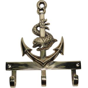 Gancho de pared de latón antiguo Artesanía india de alta calidad con base de madera Producto estándar superior de lujo Artículo de Venta caliente al por mayor - Product Image 3