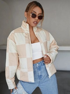 Customized Made Design Women's Puffer <b>Jacket</b> Winter Warm Lightweight Solid Color Women's Bubble <b>Jacket</b> - Product Image 4