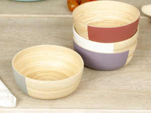 Cuenco de bambú hilado de primera calidad para decoración de cocina/ensaladera hilada de bambú hecha en Vietnam por Eco2go Vietnam - Product Image 5