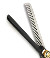 Kit de coiffeur professionnel Kit de cisailles à cheveux en acier inoxydable Salon et usage domestique outils d'amincissement et de coupe accessoires de coiffure