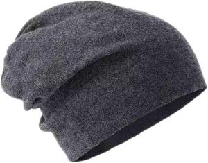 Gorro Unisex de punto sin costuras de lana merino 100%, gorro de invierno holgado ultra suave y cálido con ala vuelta en la playa, viajes de negocios - Product Image 5