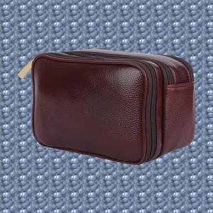 Genuine Leather Canvas <b>Bag</b> Vintage Style Toiletry/Dopp Kit <b>for</b> <b>Men</b> Travel Makeup Cosmetic <b>Bag</b> with All-Purpose Carry Pouch - Product Image 6