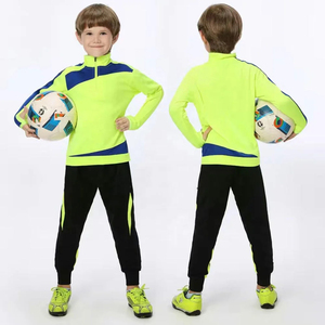 2025 personnalisé Football à manches longues haut d'entraînement demi Zip équipe uniformes scolaires Football enfants survêtements pour garçons survêtement d'entraînement - Product Image 4