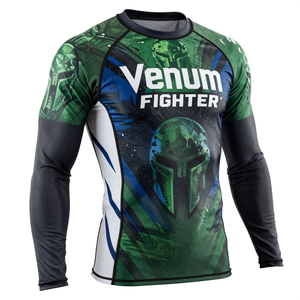 Camiseta de Entrenamiento Transpirable con Estampado Digital Personalizado, Tela de Poliéster, Manga Larga, Logotipo Personalizado, Camiseta Deportiva Venum Fighter para Exteriores - Product Image 1