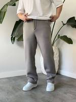 Pantalon en velours côtelé côtelé pour homme, taille élastique avec cordon de serrage, coupe droite, doux et décontracté, idéal pour l'automne et l'hiver