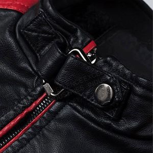 แจ็กเก็ตหนังแท้ผู้ชายคอตั้งคอตั้งสำหรับฤดูหนาวสีทึบมีซิปผ้าแคนวาสแฟชั่นฤดูหนาวจากโรงงานปากีสถาน - Product Image 1