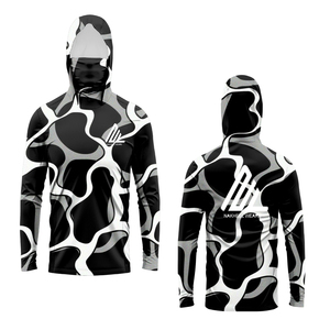 เสื้อตกปลามีฮู้ดสำหรับผู้ชายเสื้อกันลม UPF 50ป้องกันรังสียูวีแขนยาวผ้าทัวร์นาเมนท์แห้งเร็ว - Product Image 1