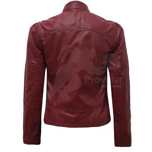 แจ็กเก็ตหนังกันน้ำของผู้หญิงออกแบบเองด้วยกระบวนการถักระบายอากาศ - Product Image 3