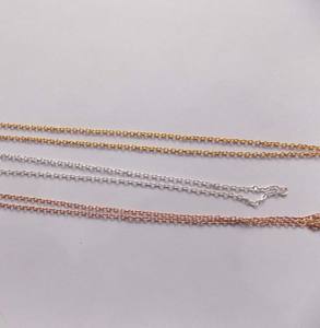 Cadena con Bisel Ovalado Chapada en Oro y Plata de Ley Personalizada para Mujer - HARI OM CREATIONS - Product Image 1