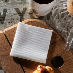 Servilletas de bebidas desechables tipo lino blanco Airlaid, absorbente suave para fiestas, bodas, EE. UU., servilletas de cena listas en stock - Product Image 2