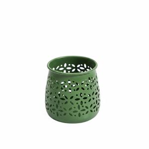 Ensemble de 3 lanternes décoratives géométriques en métal brun foncé, style marocain, en fer, pour bougies chauffe-plat, décoration de table à la maison - Product Image 5