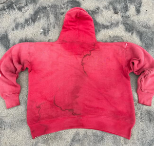 เสื้อฮู้ดผู้ชายผ้าฟลีซโอเวอร์ไซส์ผ้าคอตตอนฟอก100% ฟอกขาวสไตล์วินเทจย้อมสีย้อมตามสั่ง2025/26 500gsm 400กรัม - Product Image 4