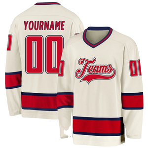 Maillots de hockey sur glace unisexes pour adultes, personnalisés, imprimés par transfert thermique, 100% polyester, respirants et à séchage rapide, 2025 - Product Image 2