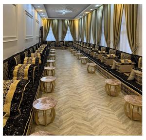 Sofá estilo Majlis árabe, diseño clásico, elegante conjunto para sala de estar, asientos de esquina de lujo, diseño que ahorra espacio - Product Image 1
