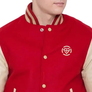 Veste varsity en toile élégante pour homme, col montant, haute qualité, taille personnalisée, style vintage, saison hivernale, fabricant pakistanais - Product Image 6