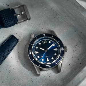Montre automatique Miyota 9039 40 mm avec verre saphir, étanche 200 m, bracelet riveté, logo personnalisé, montre de plongée pour homme, OEM - Product Image 2