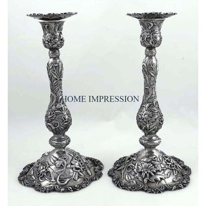 Flower Designing Table Decoration Handmade <b>White</b> and Gold Polished Candle Holders With <b>White</b> Marble Luxury Candlestick Holders - Product Image 3