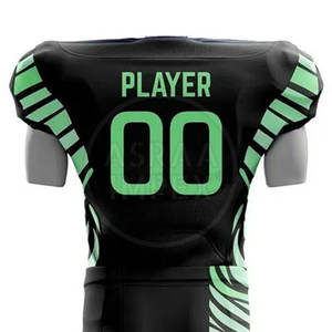 ชุดยูนิฟอร์มอเมริกันฟุตบอลแขนสั้นไซส์ใหญ่ ระบายอากาศได้ดี น้ำหนักเบา ดีไซน์ OEM ยอดนิยม - Product Image 5