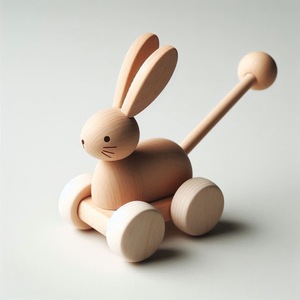 Jouet de marcheur en bois fabriqué à la main pour enfants, parfait pour les premiers pas et le plaisir de jouer - Product Image 2