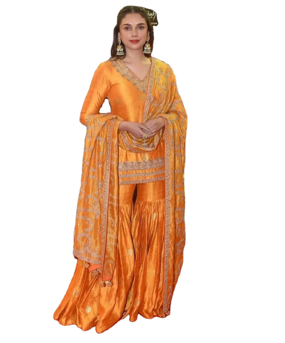 Attractive Designer Bollywood Cotton Suit: Make heads turn with our trendy and luxurious outfit inspired by Bollywood fashion