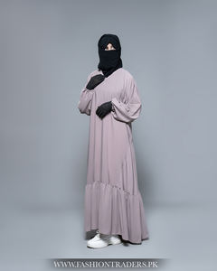อาบายะทรงตรงเรียบหรูสำหรับผู้หญิง แฟชั่นอิสลาม ผลิตจากโพลีเอสเตอร์ 100% ระบายอากาศได้ดี เหมาะสำหรับธุรกิจขายปลีกและขายส่ง - Product Image 2