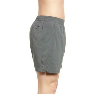 Pantalones cortos de entrenamiento de cintura Formal de longitud media para hombre de lona tejida Formal de nuevo estilo de moda en Color sólido personalizado tinte liso - Product Image 3