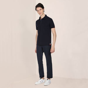 Ropa de calle informal 2023 Material de algodón de alta calidad OEM ODM Hombres Color sólido Polo Golf Camiseta - Product Image 3