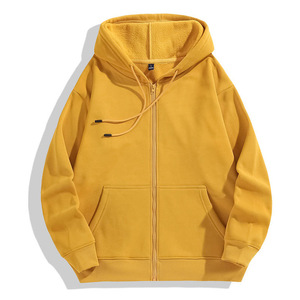 High Quality Custom Logo 3D Embroidery Blank Hoodie Multi Color 100% Cotton Unisex US Size Heavyweight Breathable Zip Hoodie - Product Image 4