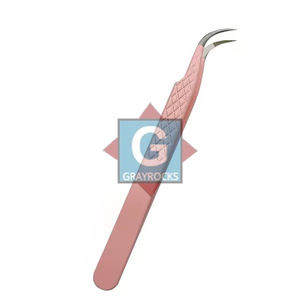 Pinces à épiler professionnelles de haute qualité en acier inoxydable, précision, antistatiques, pointe en fibre, extension de cils, instruments de beauté - Product Image 3